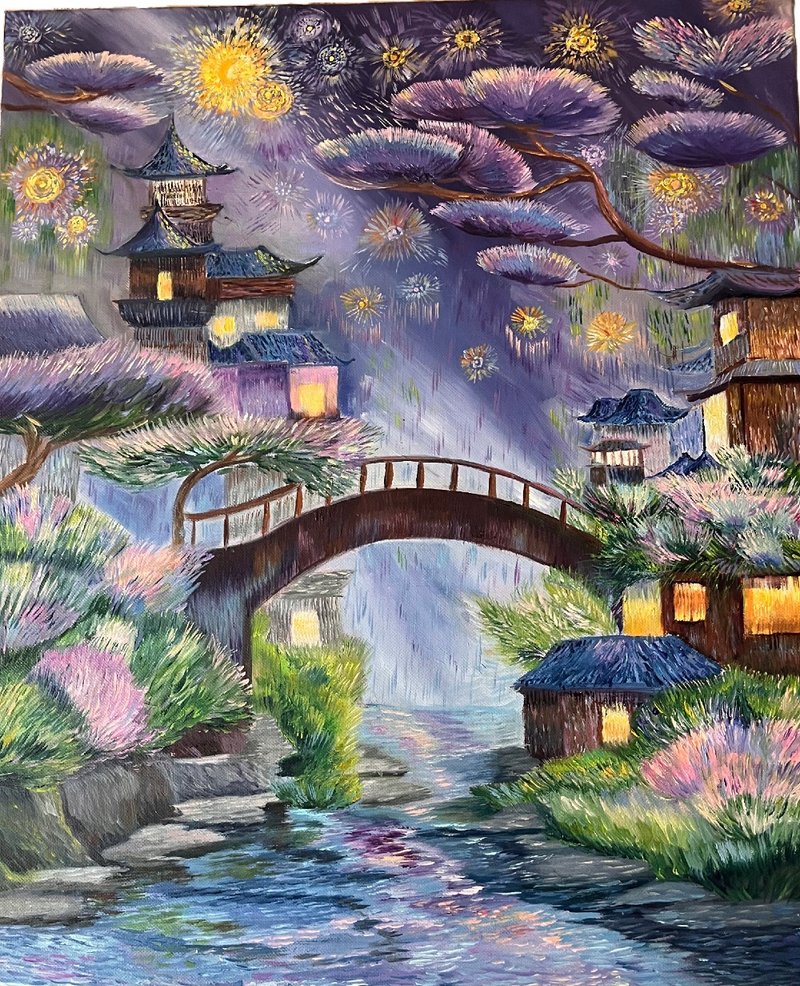 Asian village - 壁貼/牆壁裝飾 - 棉．麻 