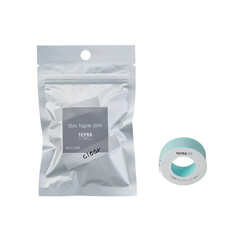 【KING JIM】TEPRA LITE Thermal Label Film Self-Adhesive Tape 11mm Transparent - Washi Tape - Paper Transparent