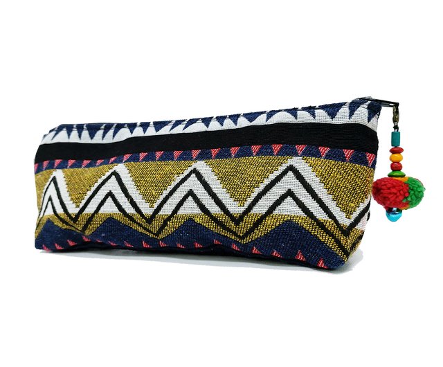 African Fabric Pencil Pouch for Women