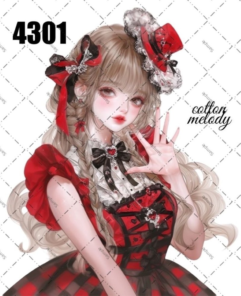 original sticker no.4301 人物ステッカー オリジナルステッカー オリジナル人物ステッカー 装飾ステッカー cotton melody - 貼紙 - 紙 