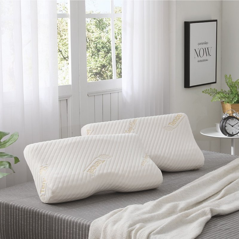 [Spot free shipping] Ergonomic butterfly pillow - Pillows & Cushions - Cotton & Hemp White