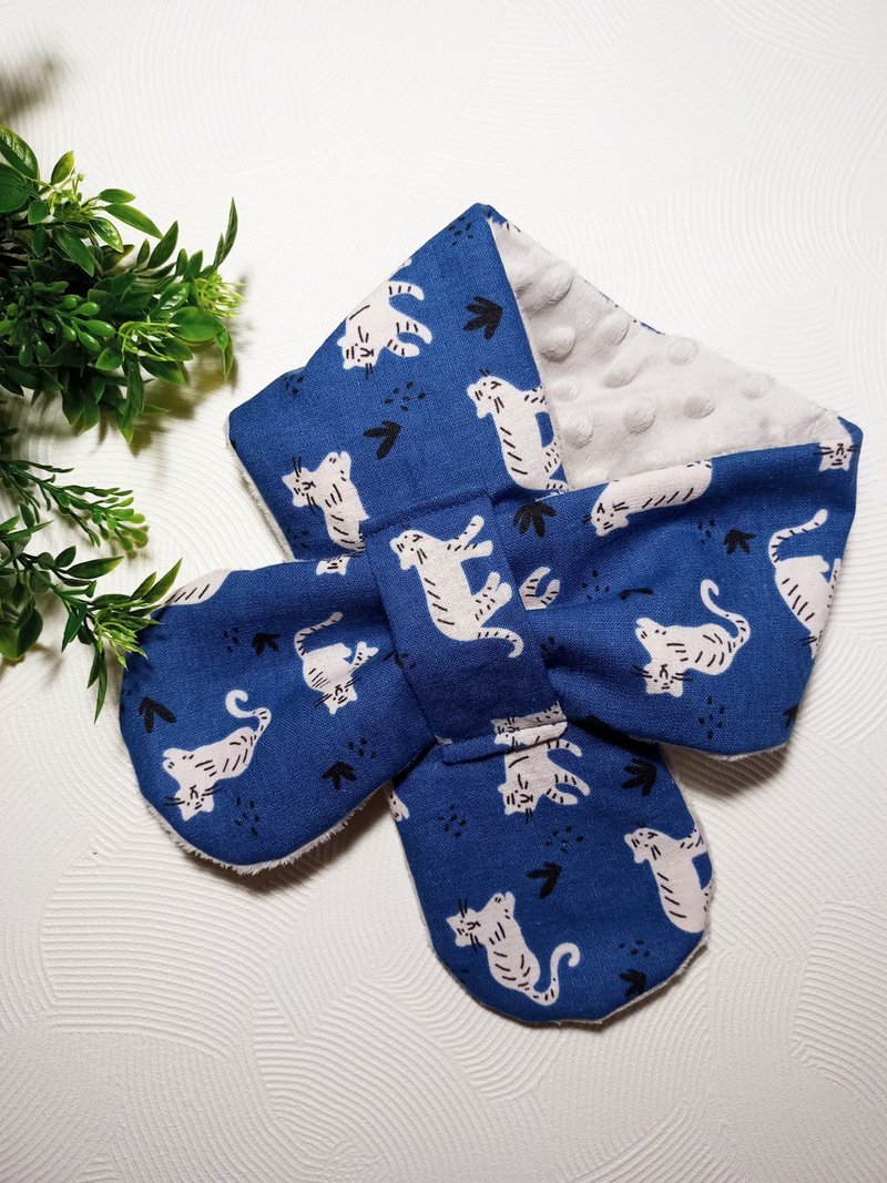 手工縫製-韓國 兒童豆豆絨圍脖/圍巾-小老虎 - 其他 - 棉．麻 多色