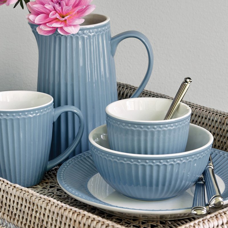 丹麥GreenGate Alice blue 水瓶1L / 共2色 - 咖啡壺/手沖壺 - 瓷 藍色