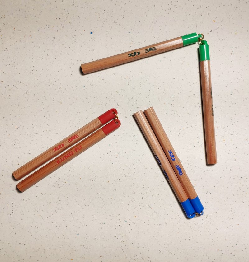 [Fun Stationery] Nunchaku Kung Fu Pen - Pencils & Mechanical Pencils - Wood 