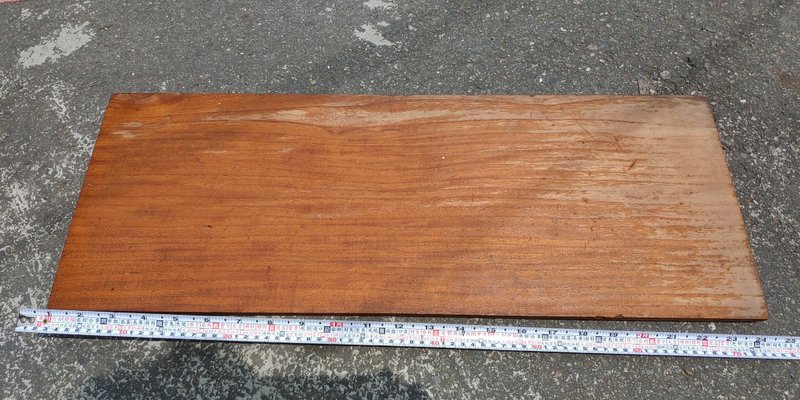 Early old plank like teak or elm - ของวางตกแต่ง - ไม้ 