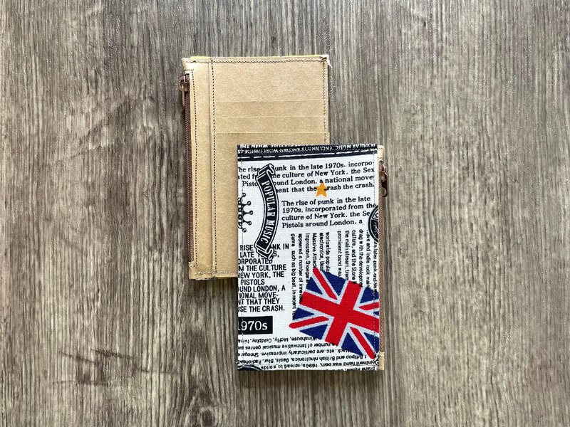 Card Case Purse England - ID & Badge Holders - Cotton & Hemp Khaki