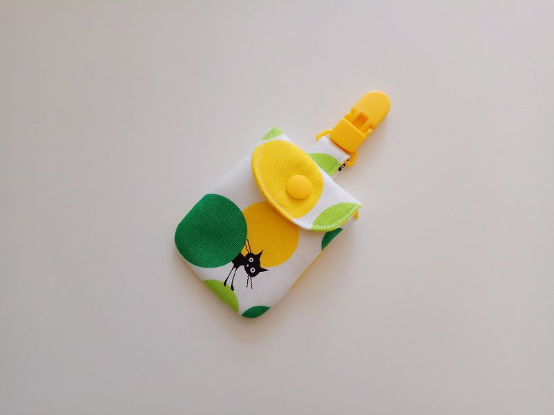 <绿>猫の遊び球の月の贈り物平和の象徴の袋 - 出産祝い用贈物 - コットン・麻 多色