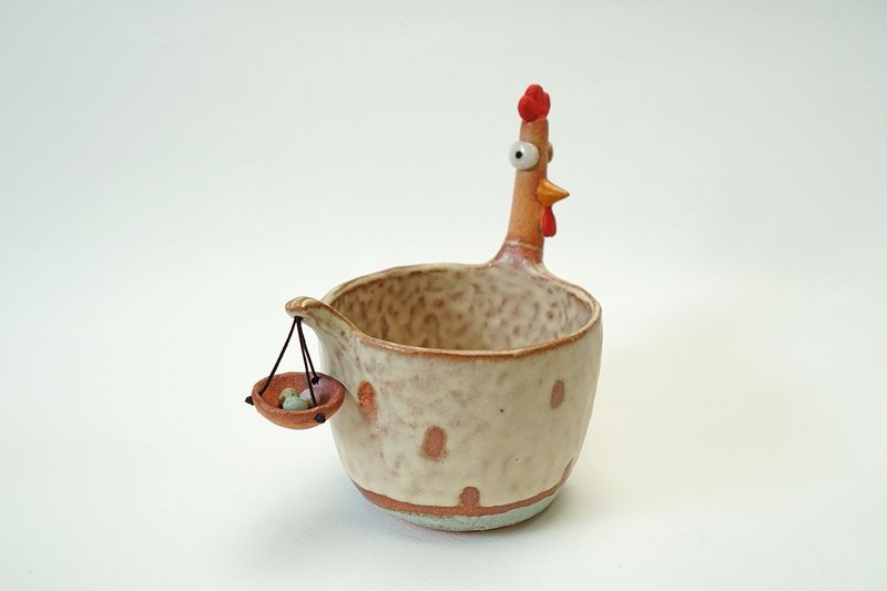 サボテン・サボテン・サボテン・スモール・ハンドメイド・セラミック・プラント植え付け - 花瓶・植木鉢 - 陶器 ホワイト