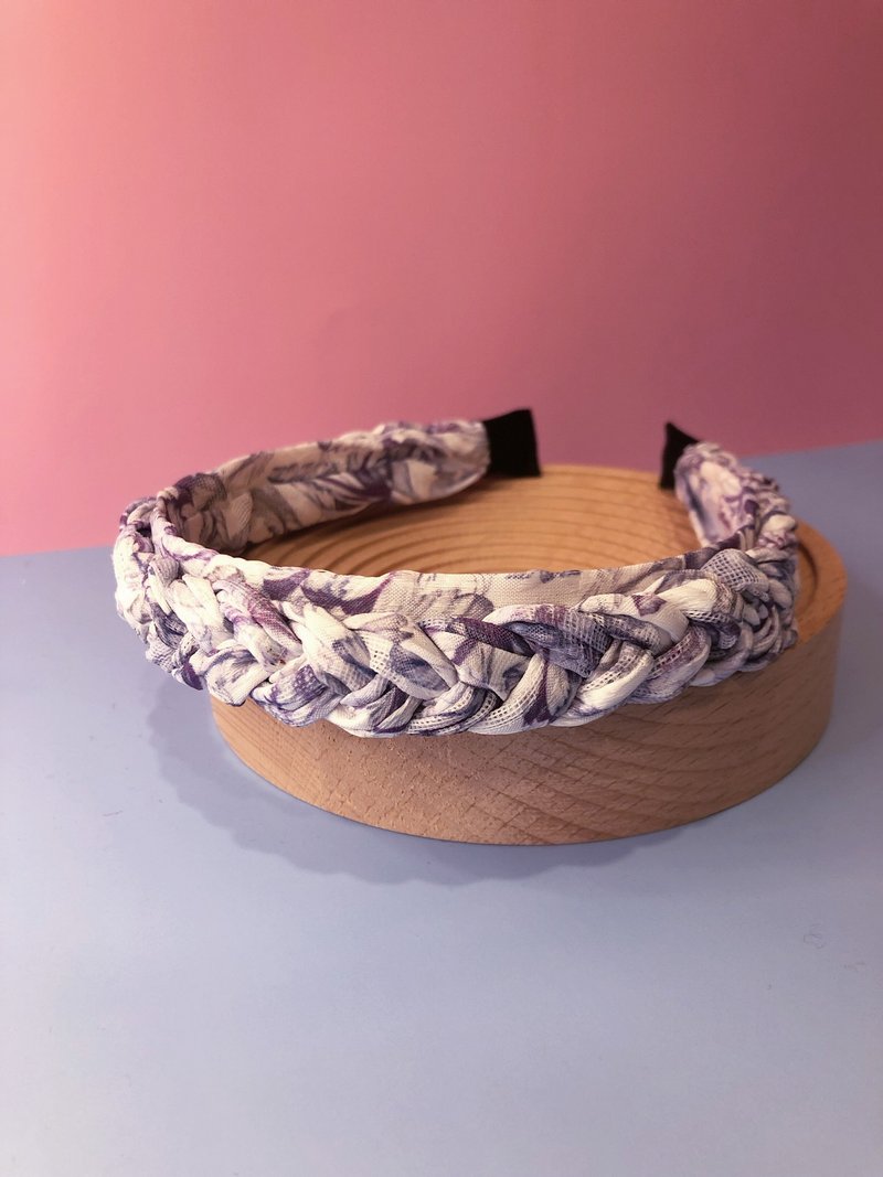 【LisS is】Fairy braided headband - Hair Accessories - Polyester Purple