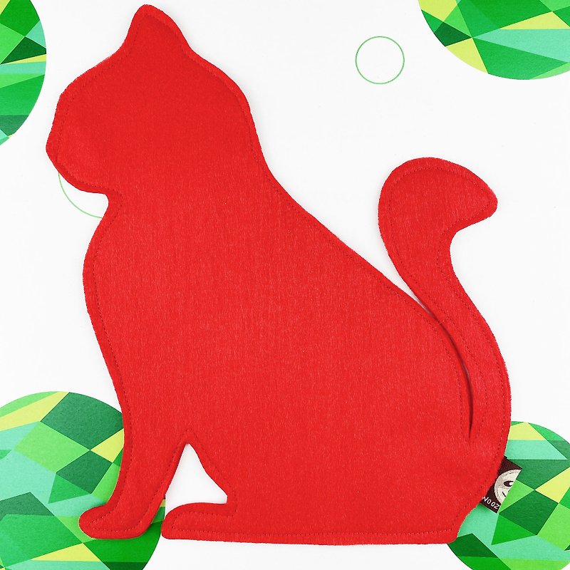 Oversized cat red envelope bag I am Xiaohu - Chinese New Year - Polyester Red