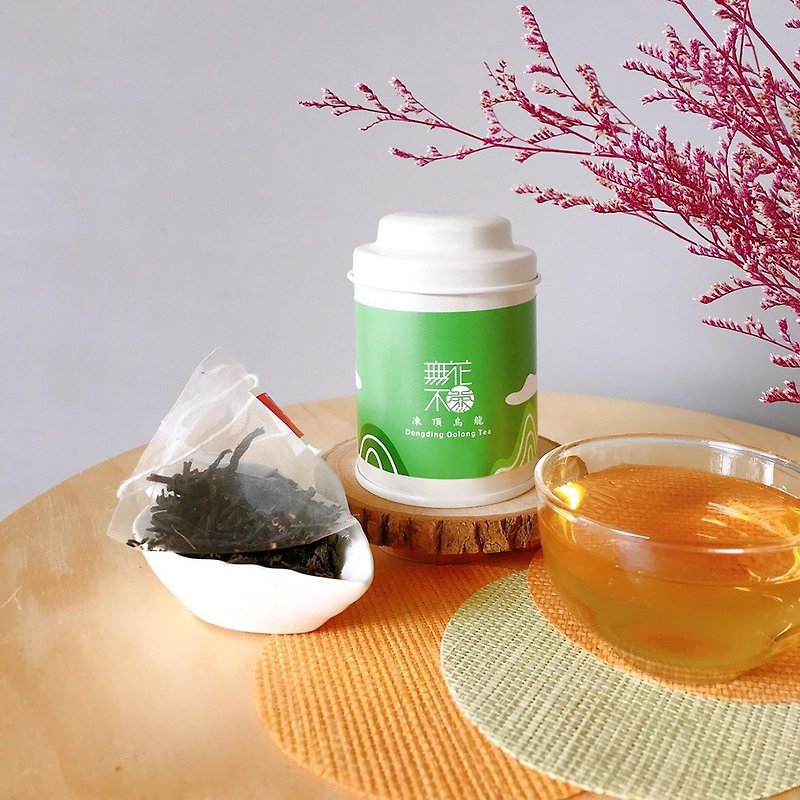 【 Flower Mix Taiwan Tea】Dong-ding Oolong Tea - 3 bags in small tea pot - Tea - Fresh Ingredients Green