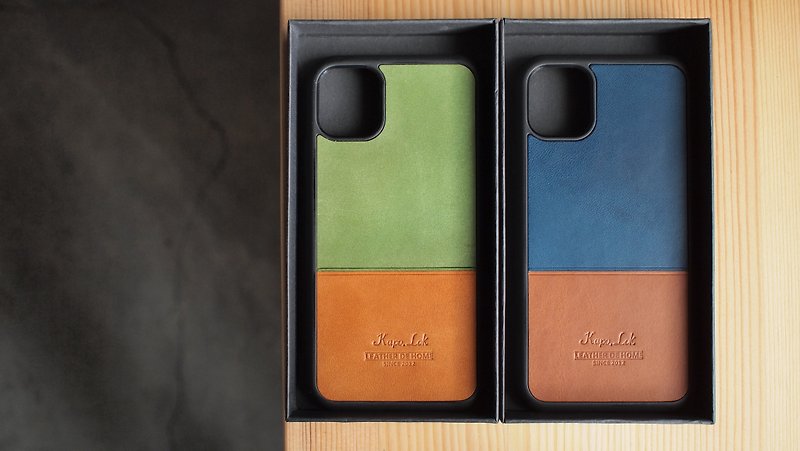 Customized Apple leather phone case iPhone case - เคส/ซองมือถือ - หนังแท้ หลากหลายสี