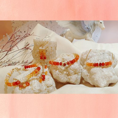 龍彩寶石 非洲天然火蛋白 設計款飾品 澳寶 歐泊 Fire Opal