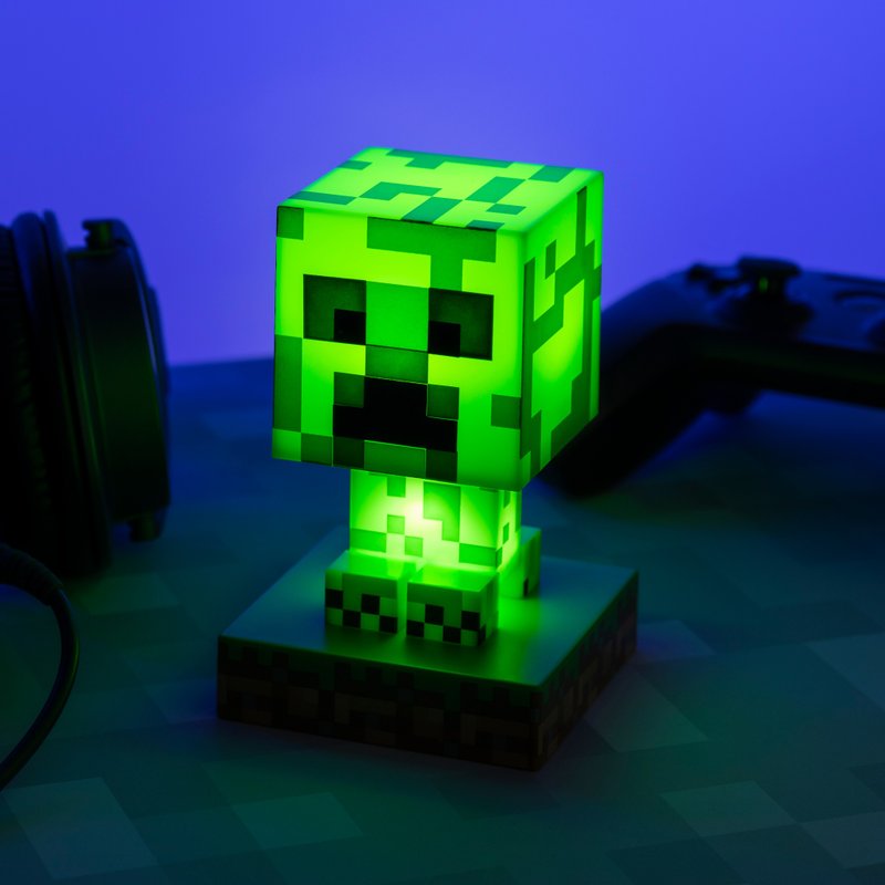 Officially Licensed Minecraft Creeper Figure Light - Lighting - Plastic Green