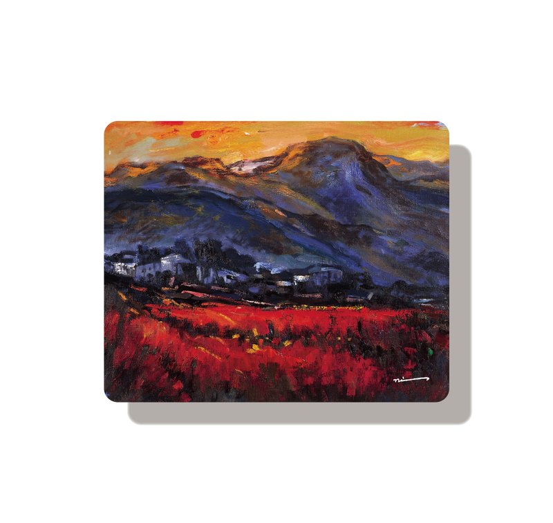 Famous Painting-Ni ZhaoLong - The Shadow of Sunset  WFH/office/customize present - Mouse Pads - Eco-Friendly Materials 