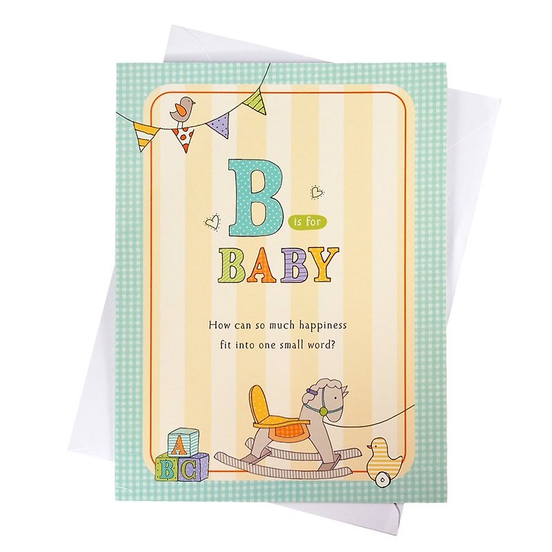 Newborn babies are full of joy [Hallmark-Card Baby Congratulations] - Cards & Postcards - Paper Multicolor