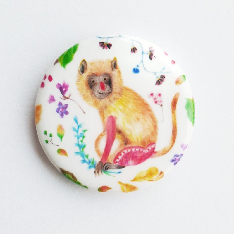 Monkey Year Limited Edition badge pin - Brooches - Plastic Multicolor