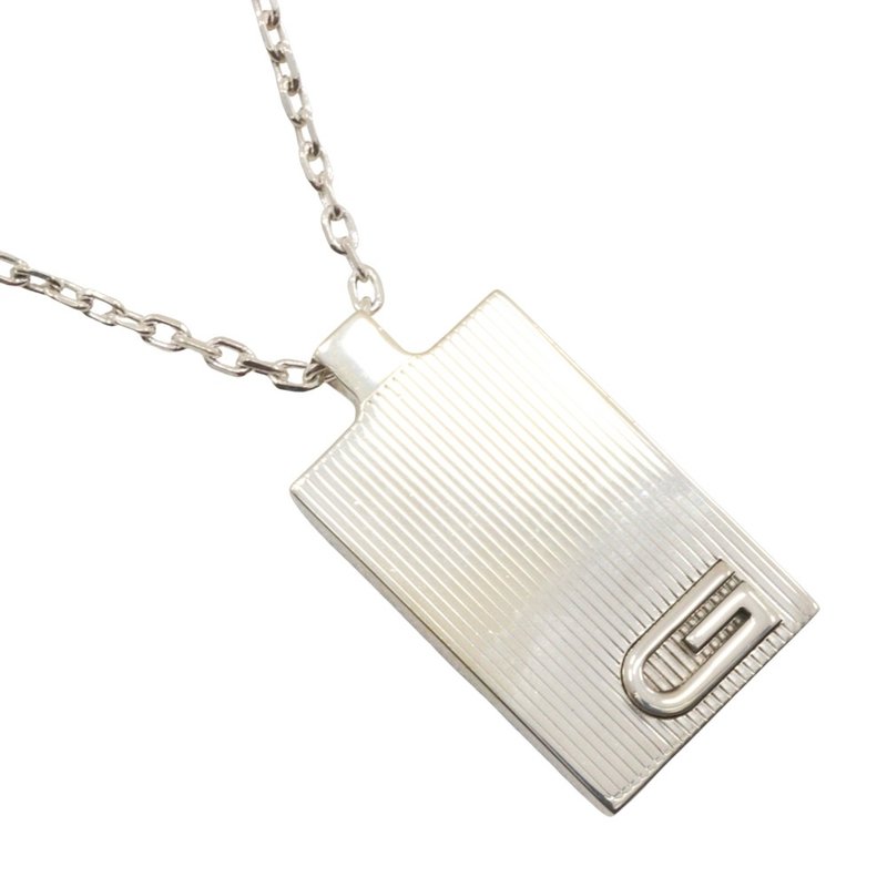【日本直送】グッチ GUCCI Gマーク ネックレス プレート シルバー925 約21.0g ユニセックス【中古】 - 項鍊 - 銀 銀色