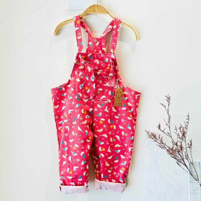 Ready stock-pink overalls-80-100cm - เสื้อยืด - ผ้าฝ้าย/ผ้าลินิน 