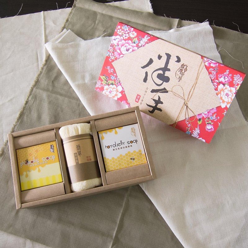 【臺灣茶摳】伴手禮盒 - 蜂沐組 - 沐浴乳/沐浴用品 - 其他材質 黃色