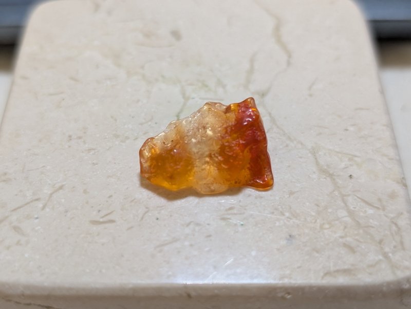 Fire opal rough stone org - งานโลหะ/เครื่องประดับ - เครื่องประดับพลอย สีส้ม