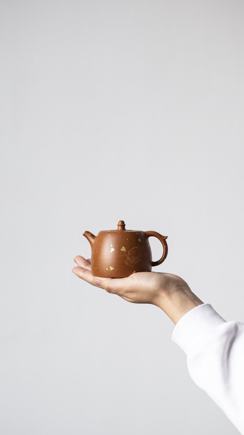 Replenishment of Xiaohan Duo Sa Jin Xiangrui 180cc raw ore high-quality downhill material water color authentic - Teapots & Teacups - Pottery Gray