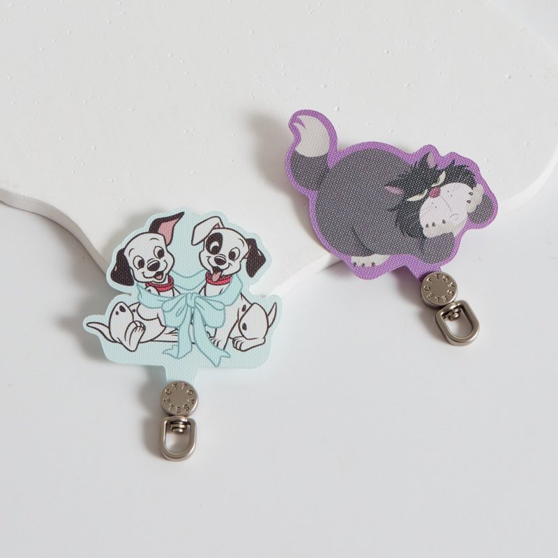 Disney Cats And Dogs-緊緊在一起旋轉手機掛片/夾片 - 手機配件 - 尼龍 多色