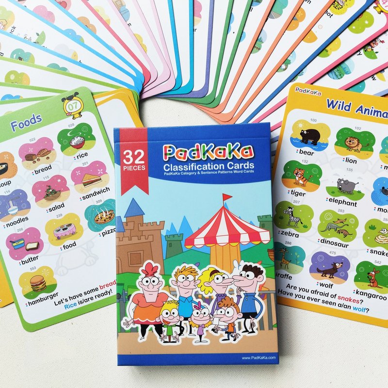 【點讀版】PadKaKa單字分類句型卡 - 卡片/明信片 - 紙 多色