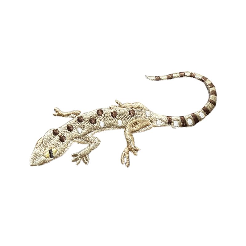 Taiwan Animal Ironing Embroidery/Kikuchi's Gecko - เข็มกลัด/พิน - งานปัก 