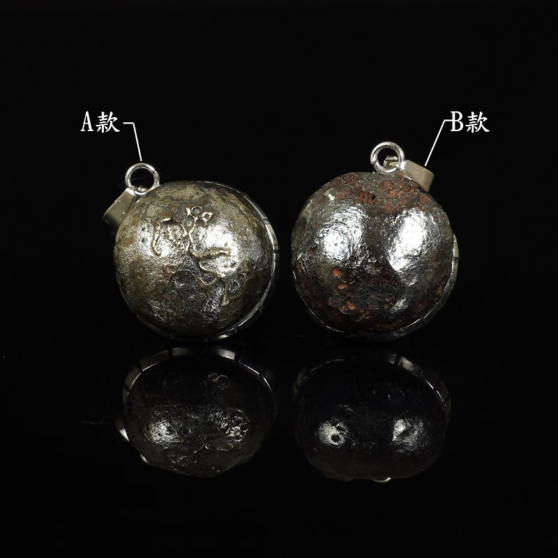 Burmese pagoda meteorite Talong mantra beads 2 pieces-AB style - อื่นๆ - วัสดุอื่นๆ 