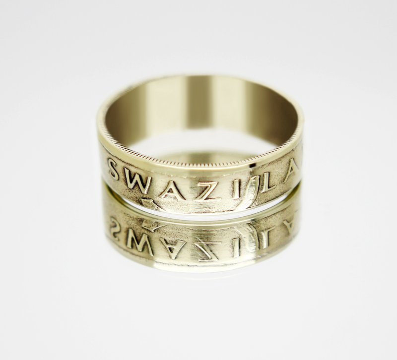 Swaziland coin ring 1 Lilangeni 1995-2009 coin rings for men coin rings women - General Rings - Other Metals 