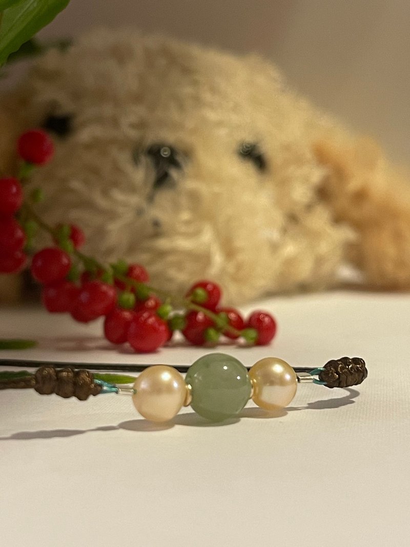 圓珠單珠翡翠手環 緬甸玉 無優化 天然A貨翡翠 底質細緻 冰油潤 - 手鍊/手環 - 玉石 多色