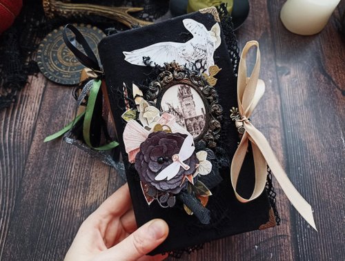junkjournals Harry Potter junk journal handmade Magic journal thick notebook Hogwarts