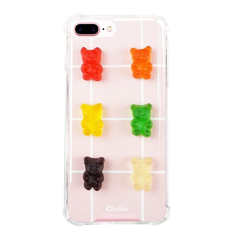 [Colorful Gummy Bears] Anti-gravity anti-fall mobile phone case - เคส/ซองมือถือ - พลาสติก หลากหลายสี