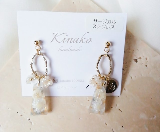 Angel ピアス イヤリング アレルギー対応 レジン - ショップ