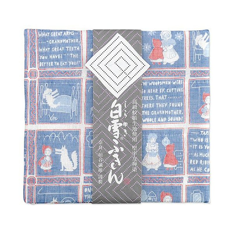 京友禪染萬用巾 / 小紅帽藍色 - 桌布/桌巾/餐墊 - 棉．麻 藍色