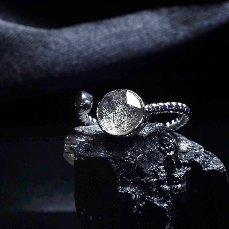 Infinity sterling silver Tiantie satellite ring energy Stone ring cosmic energy - แหวนทั่วไป - เงินแท้ 