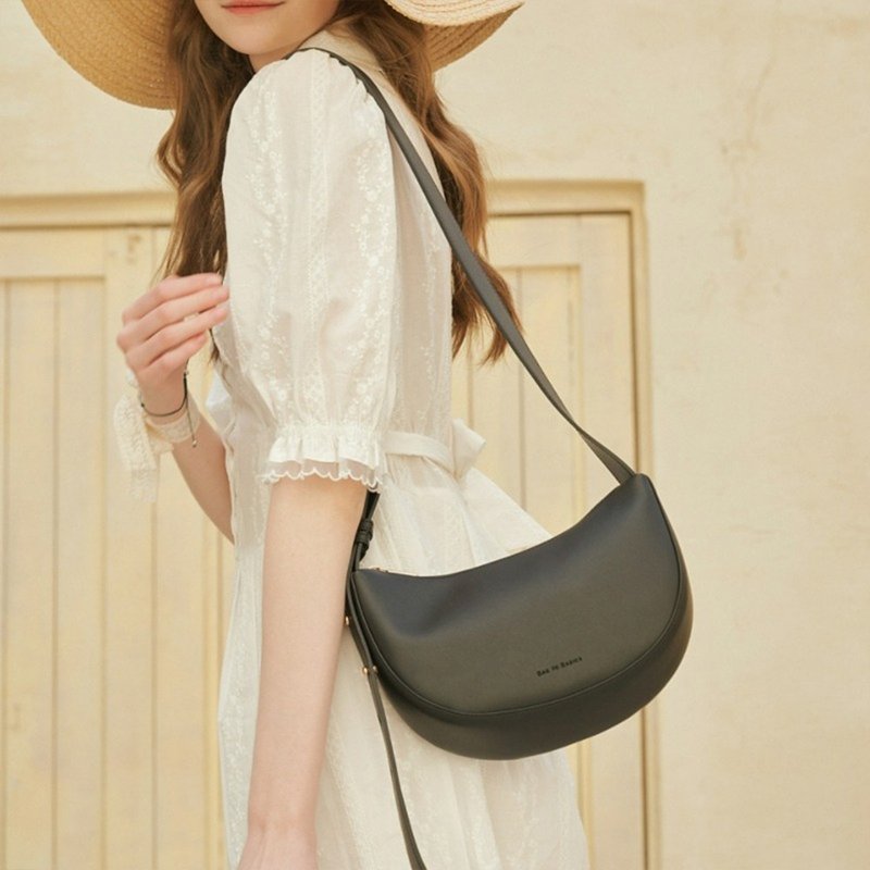 Bag to Basics Korean NUAGE bag (BLACK) - Messenger Bags & Sling Bags - Faux Leather 