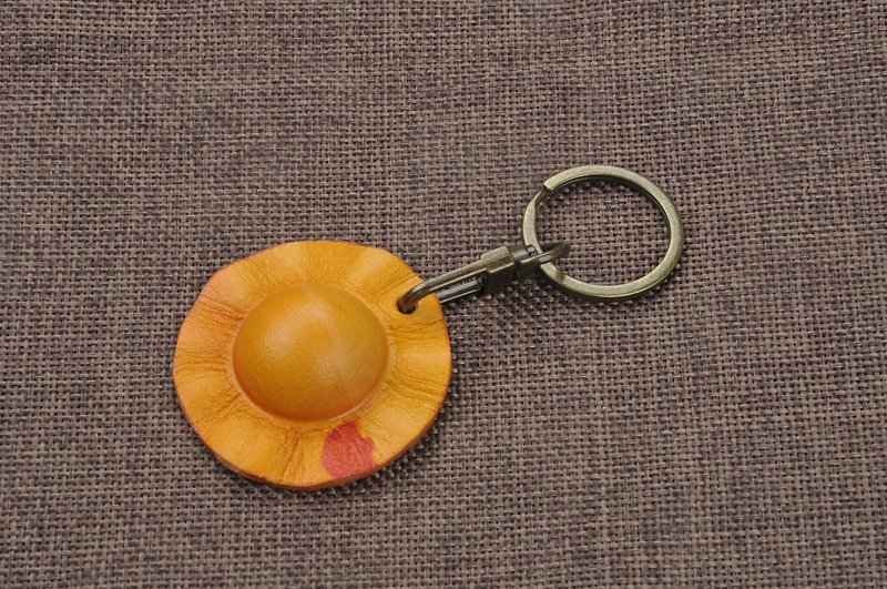 Leather key ring key chain pendant leather cap - Other - Genuine Leather 