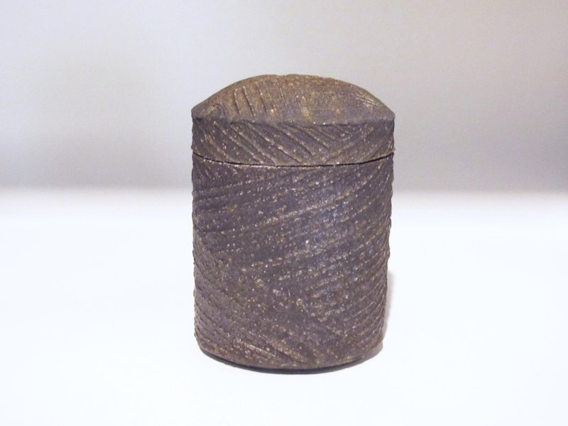 柴燒蓋罐 - 茶壺/茶杯/茶具 - 陶 咖啡色