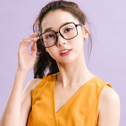 ALEGANT 時尚墨鏡│濾藍光眼鏡 初曉的長夜微明│爵士黑TR90輕量方框透視鏡腳UV400濾藍光眼鏡
