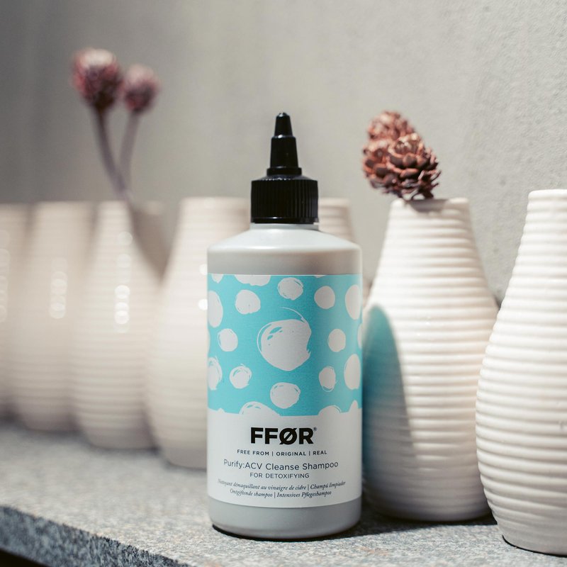 英國FFOR維根 蘋果醋淨化露 | 頭皮深度清潔養護 300ml - 洗髮精/餅/皂 - 其他材質 藍色
