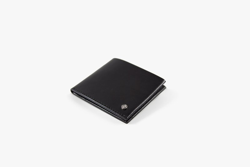 Slim Wallet / Wallet / Leather / Card Holder /  Card slots / Black - กระเป๋าสตางค์ - หนังแท้ สีดำ