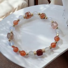天然琥珀ブレスレット、手作り調節可能ユニセックスカフ