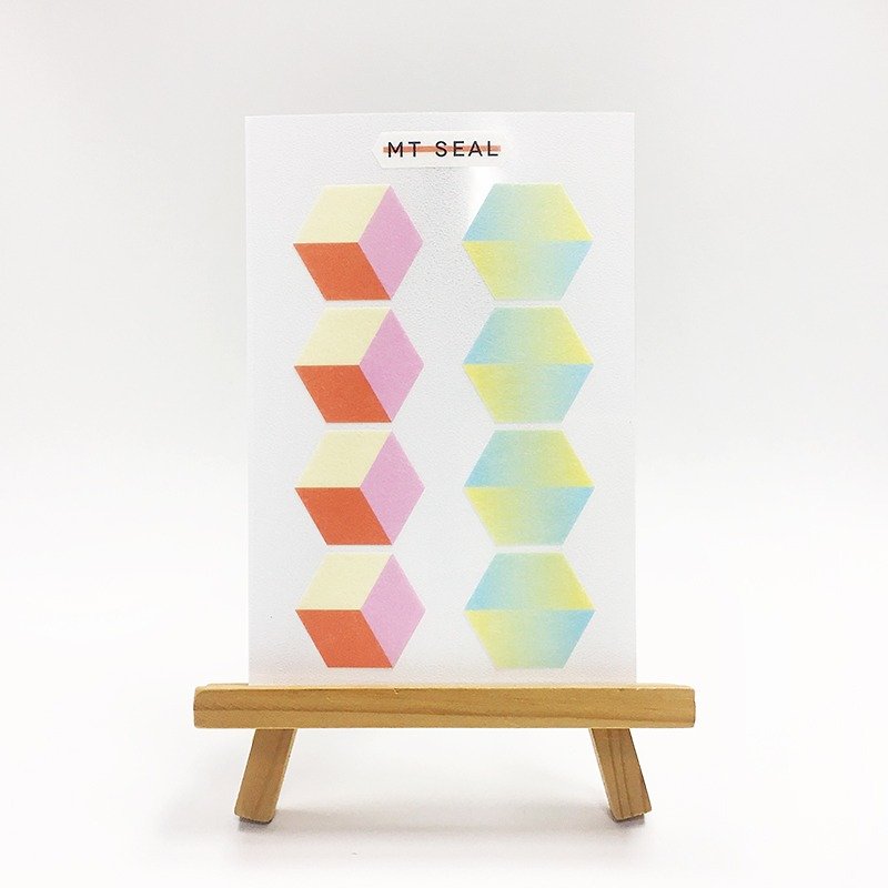 KAMOI mt Seal Washi Sticker【Geometry Hexagon (MTSEAL21)】2017AW - สติกเกอร์ - กระดาษ หลากหลายสี