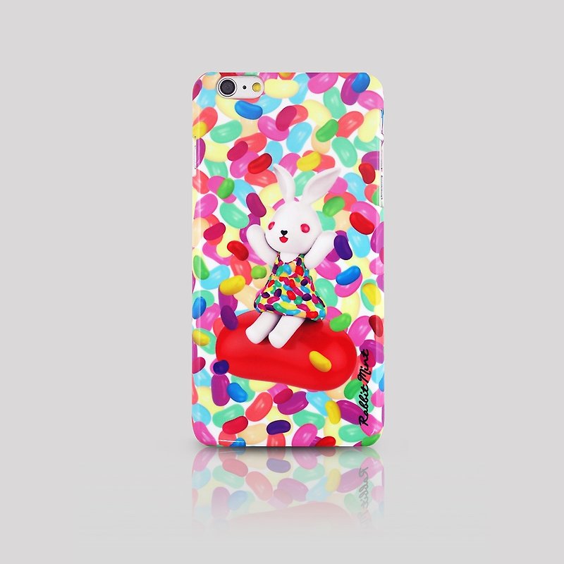 (Rabbit Mint) Mint Rabbit Phone Case - Bu Mali Candy Merry Boo Jelly Bean - iPhone 6 Plus (M0020) - เคส/ซองมือถือ - พลาสติก สีแดง