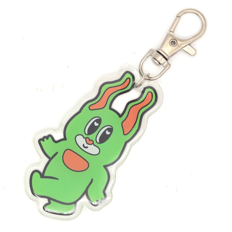 Power Bunny (John) 鑰匙圈 - 鑰匙圈/鑰匙包 - 塑膠 綠色