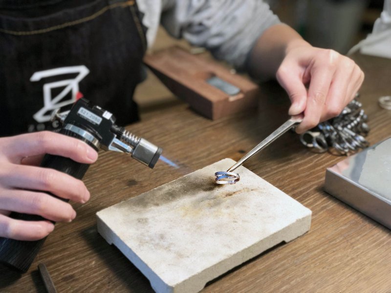 Zo.craft経験1日で金属加工スタッフ。リング用の単一チケット。 - 彫金教室・アクセサリー作り - シルバー 