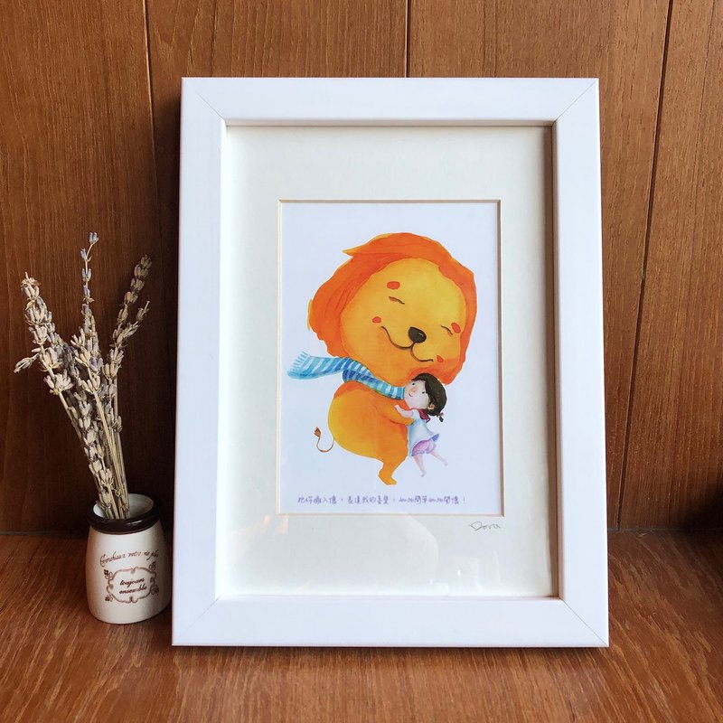 HUGS SERIES:LIONEL THE POET  REPLICA PAINTING - ตกแต่งผนัง - ไม้ 