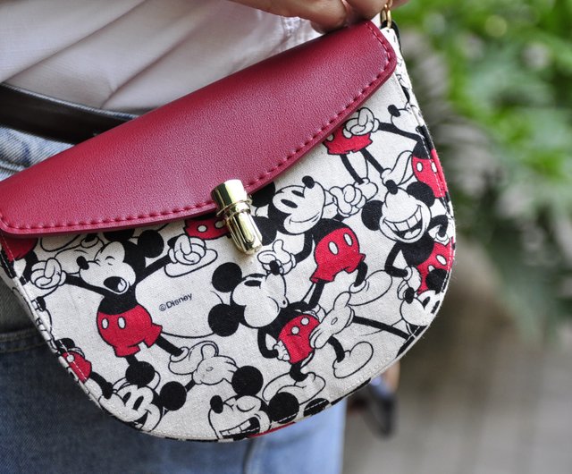 ミッキー ハーフサークル クロスボディバッグ - ショップ zhaomili